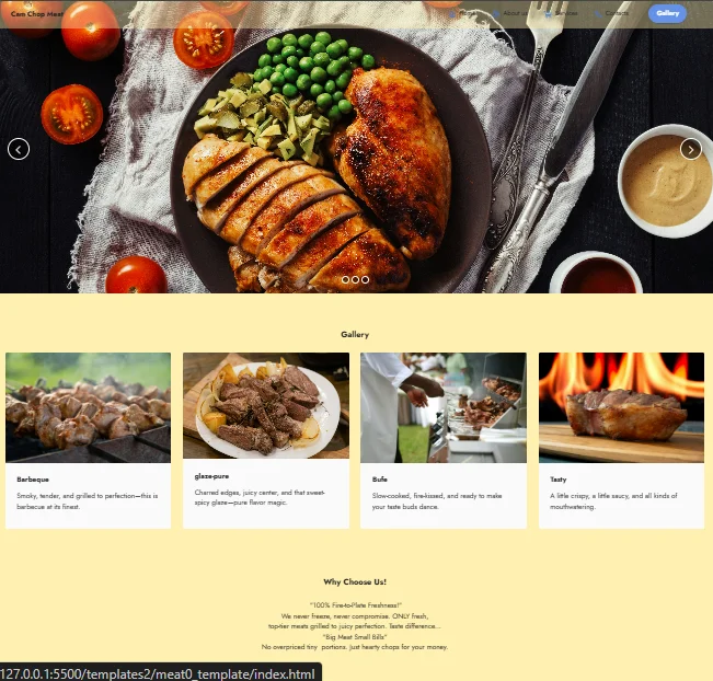 FoodHub Template - Restaurant and food business website