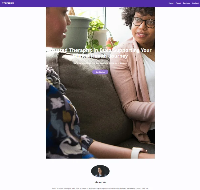 Therapy Template - Wellness and counseling website